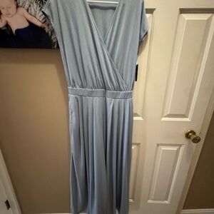 Light Blue Women’s Wrap Romper